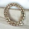 Collier Grosse Maille Palmier 45cm En Plaqué Or 18 carats Bijoux Femme