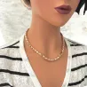 Collier Grosse Maille Palmier 45cm En Plaqué Or 18 carats Bijoux Femme