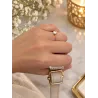 Bague Solitaire Plaqué Or 18 CARATS 5 Microns Tailles 50 à 64