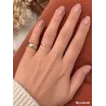 Bague 3 Anneaux Tricolore Plaqué or Rose&Jaune et Argent 925 T48 à 70