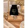 Bague Double Anneaux SOLITAIRE 2 en 1 Argent Massif 925/1000 Rhodié