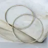 Créoles Lisses Diamètre 8 cm En Plaqué or 18 Carats 750/1000