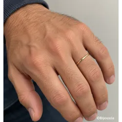 Bague Alliance Fine Plaqué Or 18 Carats 750/000 Tailles 48 à 70