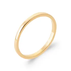 Bague Fine Fil Carré 2MM Plaqué or 18 CARATS 750/000 T 50 à 60