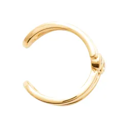 Boucles D'oreilles Unitaire Bague d'oreilles Plaqué Or 18K Cristal Oz 750/000