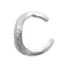 Boucles D'oreilles Unitaire Bague d'oreille Microserti Cz Argent 925/000 Rhodié