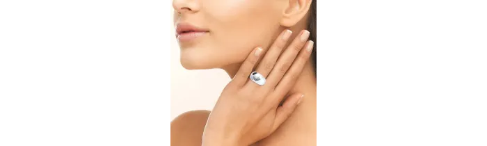 Bague Jonc Bombée Argent Massif 925/1000 Tailles 50 à 60