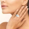 Bague Jonc Bombée Argent Massif 925/1000 Tailles 50 à 60
