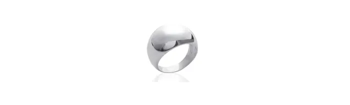 Bague Jonc Bombée Argent Massif 925/1000 Tailles 50 à 60