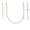 Chaîne Maillons Rectangulaires 60CM En Plaqué Or 18 Carats 750/1000 Bijoux MIXTE