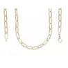 Chaîne Maillons Entrelacés 60CM En Plaqué Or 18 Carats 750/1000 Bijoux MIXTE