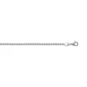 Chaîne Maille corde 45 cm x 1.75 mm En Argent Massif 925/1000 Rhodié Poinçonné