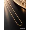 Chaîne Maille corde 45 cm x 1.75 mm En Plaqué Or 18 Carats 750/000