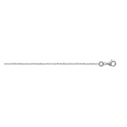 Chaîne maille forçat fine 1.30mm en argent 925/000 Longueurs au choix
