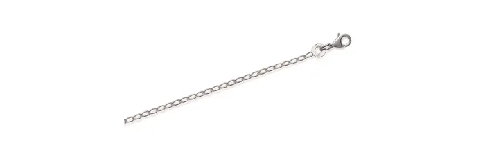 Chaîne Fine maille Cheval 1.50mm en argent 925/000 Longueurs 45cm ou 50cm