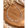 Chaîne Maille Figaro 5MM X 60 CM Argent Massif 925/1000 Bijoux Homme