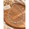 Chaîne Maille Figaro 5MM X 60 CM Argent Massif 925/1000 Bijoux Homme