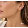 Boucles D'oreilles Goutte D'eau Plaqué Or 18 Carats 750/1000