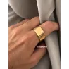 Bague Chevalière Plaqué or 18 Carats 750/1000 CHOIX Tailles 52 à 70 MIXTE