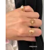 Bague Camée Rouge Et Plaqué or 18 Carats Tailles 50 à 66