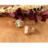 Bague Camée Rouge Et Plaqué or 18 Carats Tailles 50 à 66