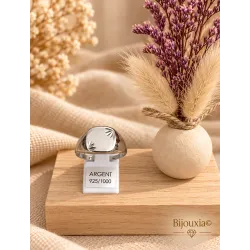 Bague Chevalière en argent massif 925/1000 Bijoux Mixte