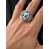 Chevalière Homme Symbole LION En Argent Massif 925/000 Tailles 58 à 68