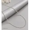 Chaîne 60cm x 1.50mm Maille Singapour En Argent Massif 925/000