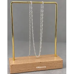 Chaîne 60cm x 1.50mm Maille Singapour En Argent Massif 925/000