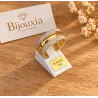 Bague Alliance Bicolore ZIRCONIUM Plaqué or 18 CARATS T 56 à 64