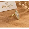 Bague Marquise Royale Élégance En Plaqué or 18 Carats 750/000 T50 à 60