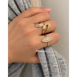 Bague Marquise Royale Élégance En Plaqué or 18 Carats 750/000 T50 à 60