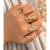 Bague Marquise Royale Élégance En Plaqué or 18 Carats 750/000 T50 à 60
