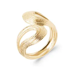 Bague Éclipse – Élégance En Plaqué or 18 Carats 750/000 T50 à 60
