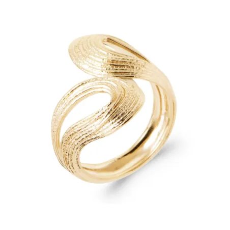 Bague Éclipse – Élégance En Plaqué or 18 Carats 750/000 T50 à 60