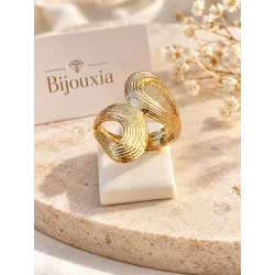 Bague Éclipse – Élégance En Plaqué or 18 Carats 750/000 T50 à 60