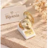 Bague Éclipse – Élégance En Plaqué or 18 Carats 750/000 T50 à 60