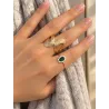 Bague Éclipse – Élégance En Plaqué or 18 Carats 750/000 T50 à 60