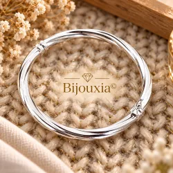 Bracelet Jonc Torsadé Ouvrable Argent Massif 925/1000
