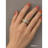 Bague Éclat Impérial – Plaqué Or 18 Carats 750/000 – Zirconiums T50 à 62