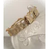 Bracelet Pièces Imitation Louis d' Or Napoléon En Plaqué Or 18K
