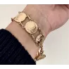 Bracelet Pièces Imitation Louis d' Or Napoléon En Plaqué Or 18K