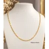 Chaîne Maille Gourmette 60CM X 3MM Plaqué or 18 Carats Bijoux Homme