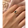 Bague Marquise Saphir Plaqué Or 18 Carats 750/000 Tailles CHOIX