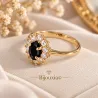 Bague Marquise Saphir Plaqué Or 18 Carats 750/000 Tailles CHOIX