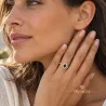Bague Marquise Saphir Plaqué Or 18 Carats 750/000 Tailles CHOIX