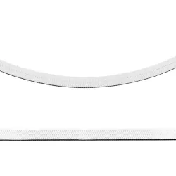 Collier Maille Miroir 45CM X 3MM Argent Massif 925/1000 Rhodié Bijou Intemporel