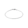 Bracelet Maille Miroir 45CM X 3MM Argent Massif 925/1000 Rhodié Bijou Intemporel