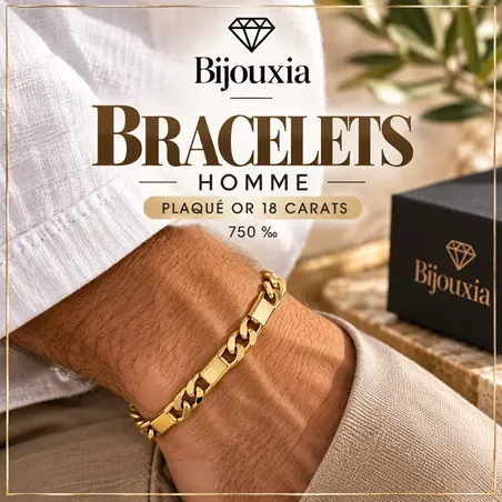Bracelets homme Plaqué or
