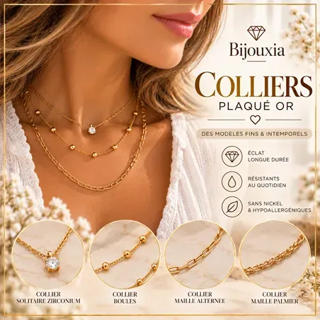 Colliers Plaqué or